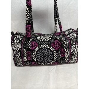 Vera Bradley Retired Pattern "Canterbury Magenta" Duffle Bag Versatile Geometric